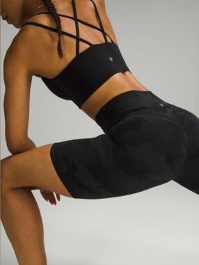 Lululemon Align Short 4" Heritage 365 Camo Deep Coal Multi black grey gray